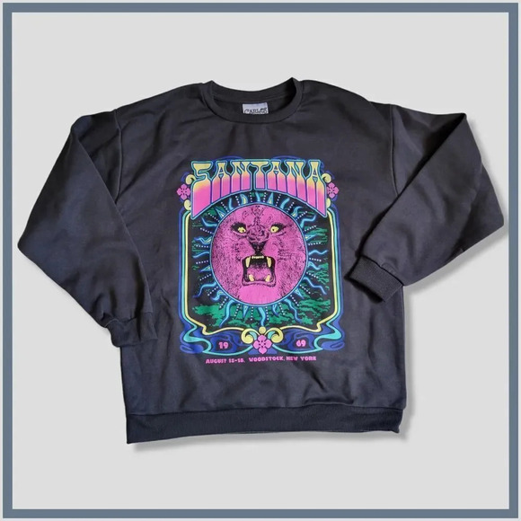 Carlos Santana - Women's "1969 Woodstock" Graphic sweater  -  various sizes​ - Picture 1 of 6